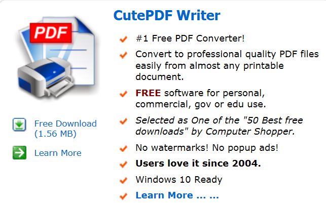 cant find pdfwriter folder