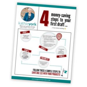 [QW Bonus] Infographic: 4 Money-Saving Steps to Your First Draft