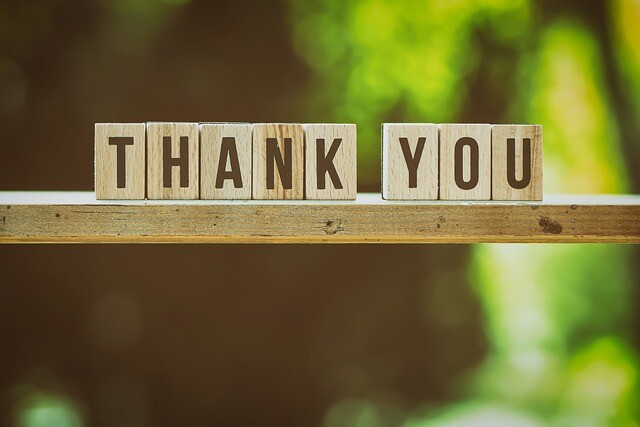 Is “Thank you” sitting in your living room?